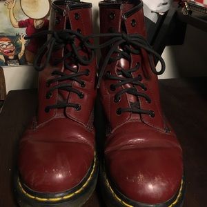 Size 9 Dr. Marten’s 1460 Cherry Red Smooth